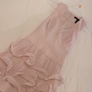 BCBGMaxazria pink chiffon mini dress